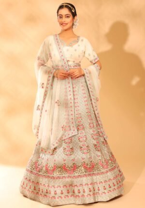 peach-color-soft-lehenga