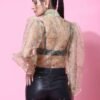 Printer Organza Shirt_Green - Image 7