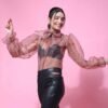 Printer Organza Shirt_Pink - Image 2