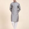 grey-kurta for-men