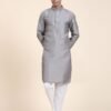 grey-kurta for-men