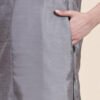 Women Solid Dupion Silk Straight Kurta - Image 7
