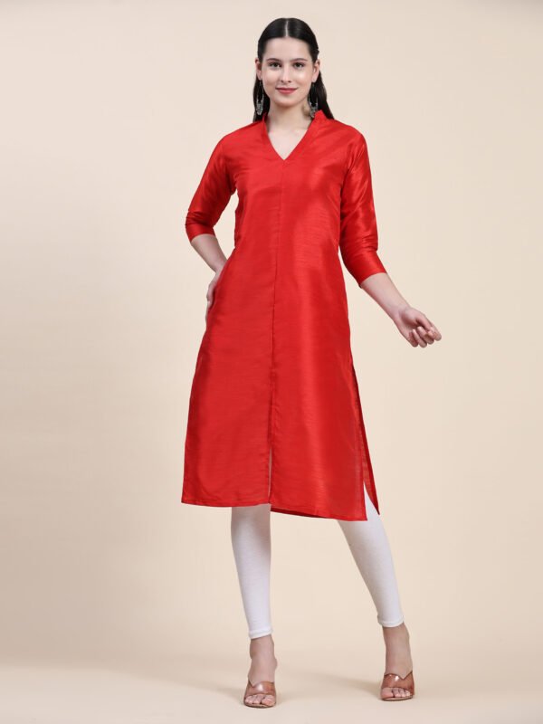 red-kurti-for-women