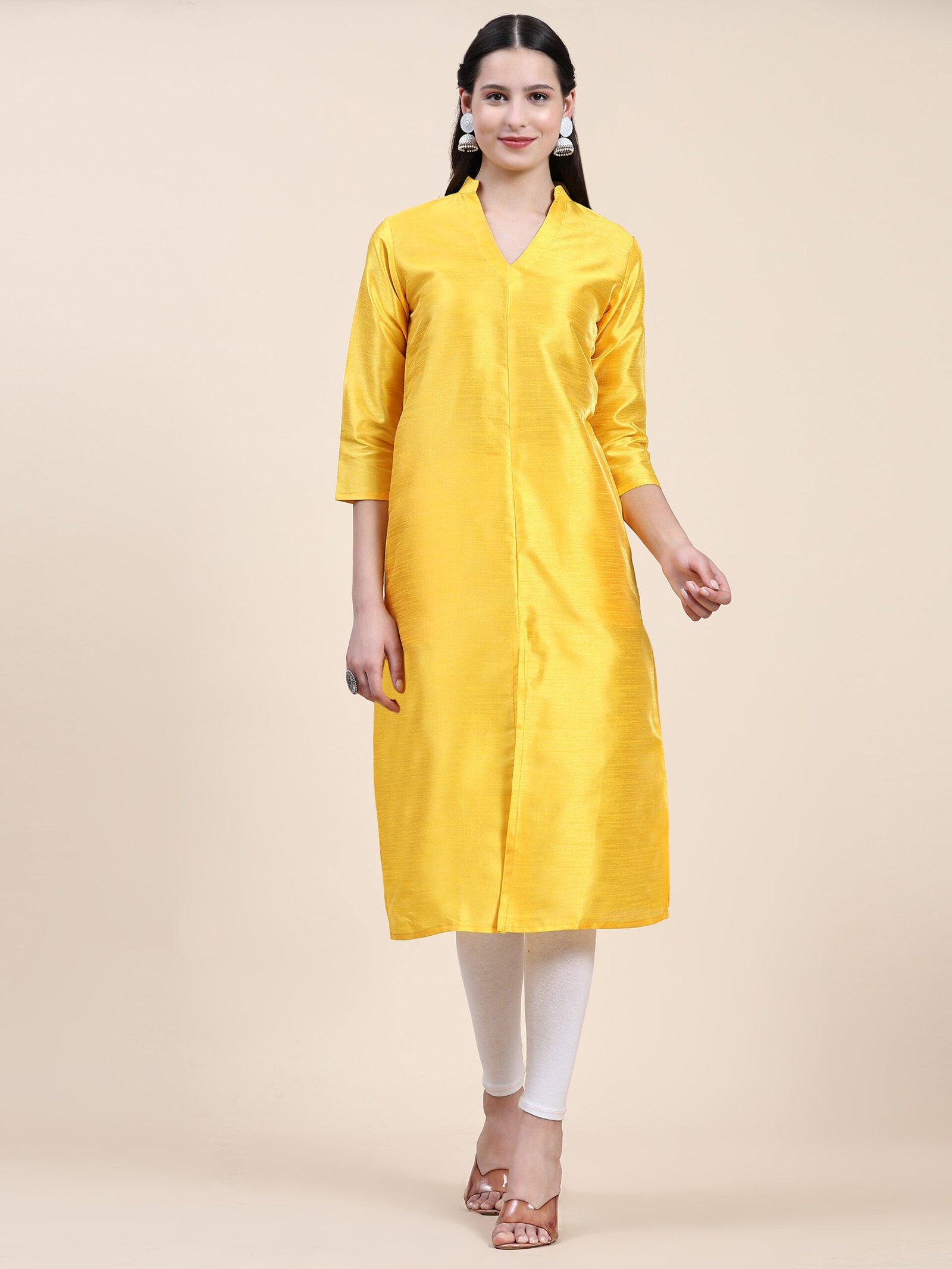 yellow-kurti-for-women