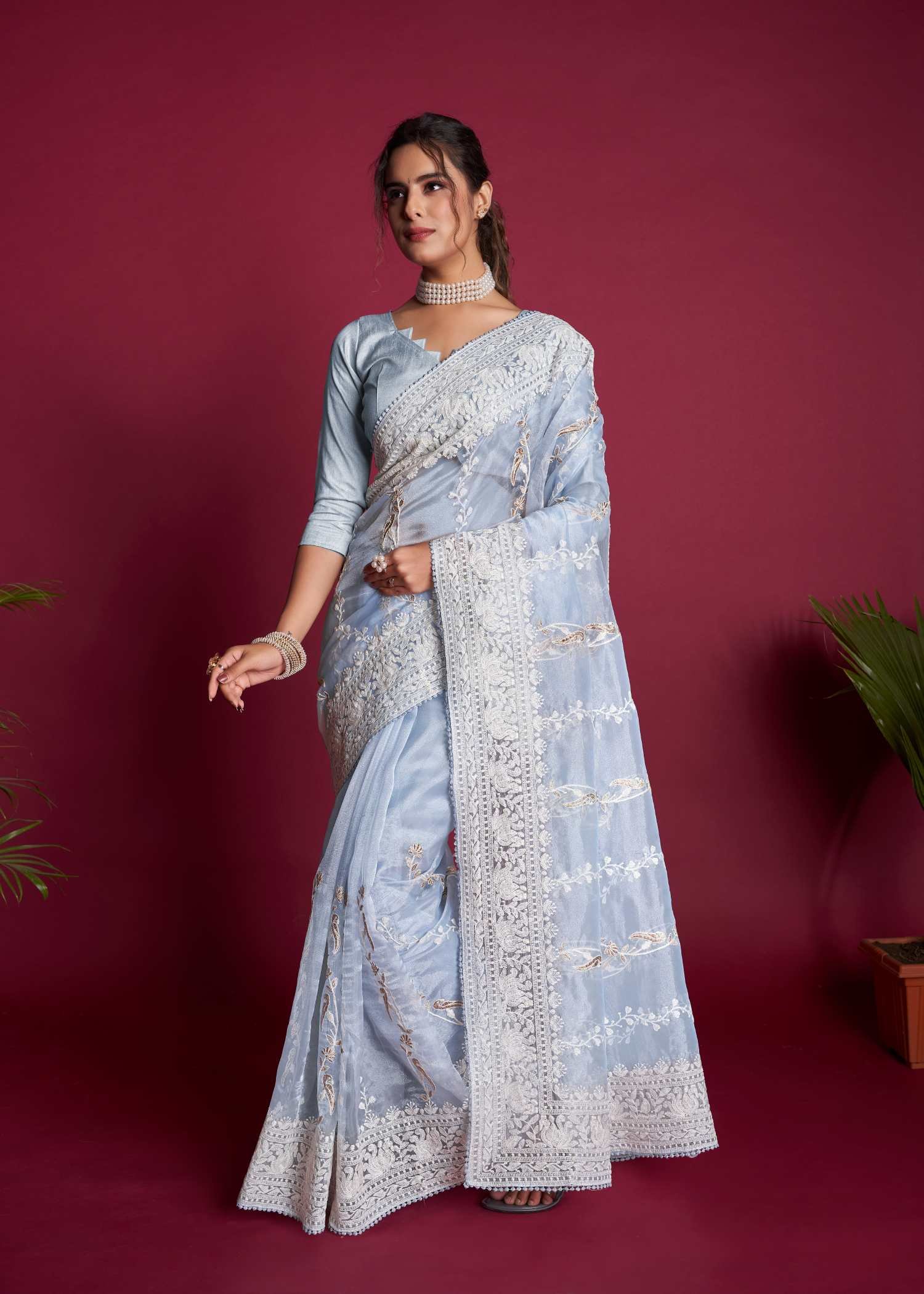 organza-saree