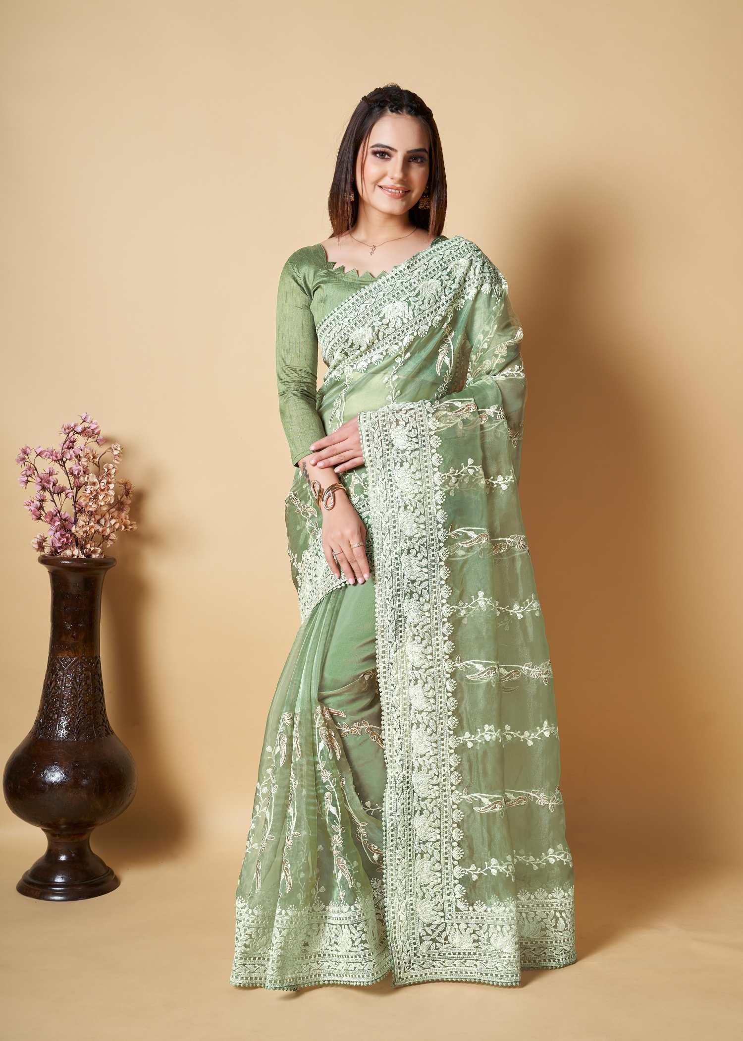 organza-saree