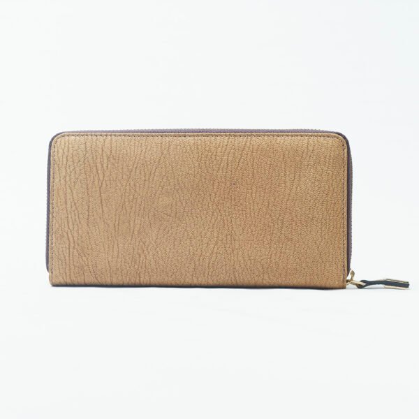 RI2K Genuine Tan Leather Zip Purse - Image 2