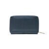 RI2K Women Genuine Grey Leather Zip Around Purse - Image 2