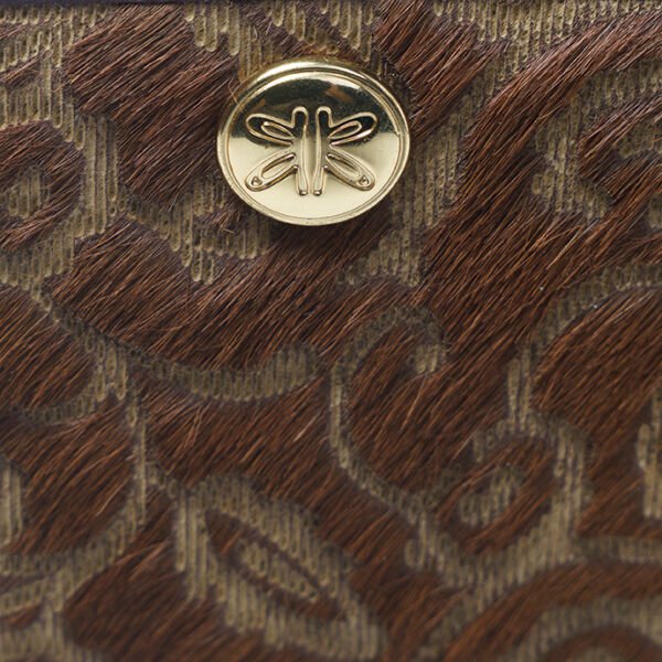 RI2K Genuine Leather Brown With Lazer Cut Leather Zip Around Purse - Image 4