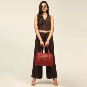 Mandarina Duck Red Office Bag Limited Edition Genuine Leather