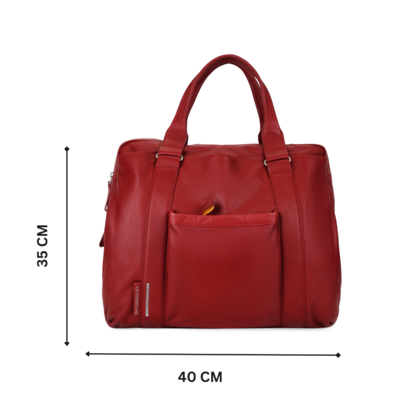 Mandarina Duck Red Laptop Bag Edition Genuine Leather - Image 2