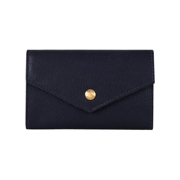 RI2K Genuine Leather Navy Blue Key Holder Purse - Image 2