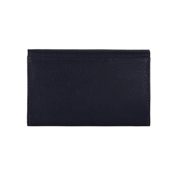 RI2K Genuine Leather Navy Blue Key Holder Purse - Image 3