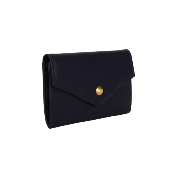 RI2K Genuine Leather Navy Blue Key Holder Purse - Image 4