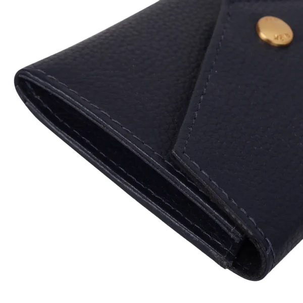 RI2K Genuine Leather Navy Blue Key Holder Purse - Image 6