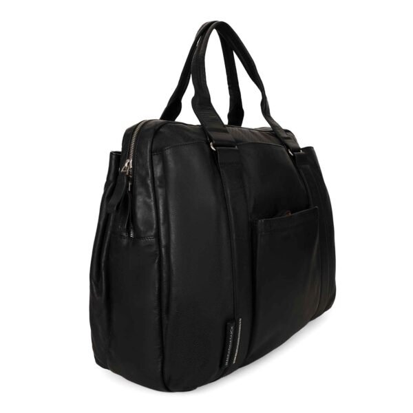 Mandarina Duck Black Laptop Bag Limited Edition Genuine Leather - Image 4