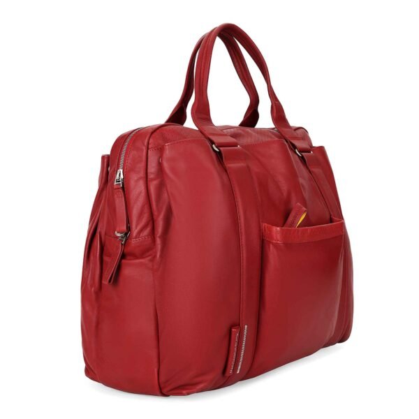 Mandarina Duck Red Laptop Bag Edition Genuine Leather - Image 4