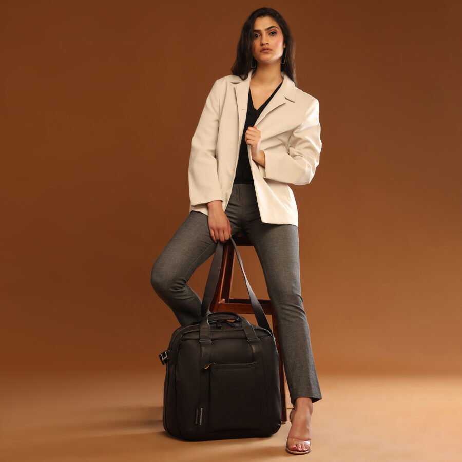 Mandarina Duck Dark Brown Cabin Luggage Bag Limited Edition Genuine Leather