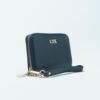 RI2K Women Genuine Black Leather Wristlet Zip Around Purse - Image 2