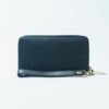 RI2K Women Genuine Black Leather Wristlet Zip Around Purse - Image 3