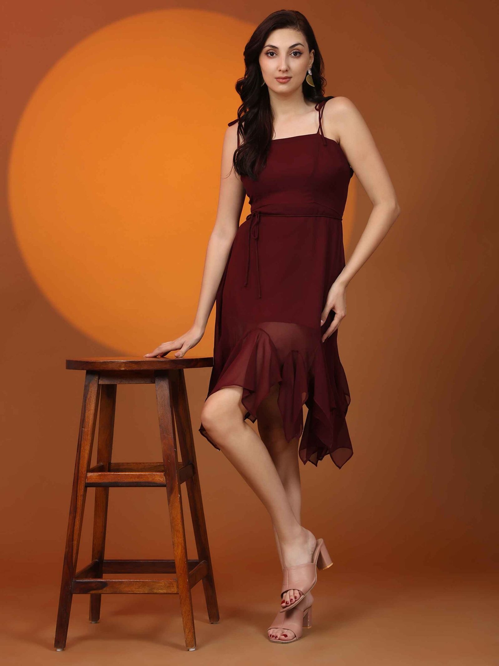 maroon-dress