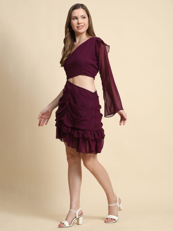 Versatile Georgette Short Western Dress for Parties and Casual Wear - Image 3