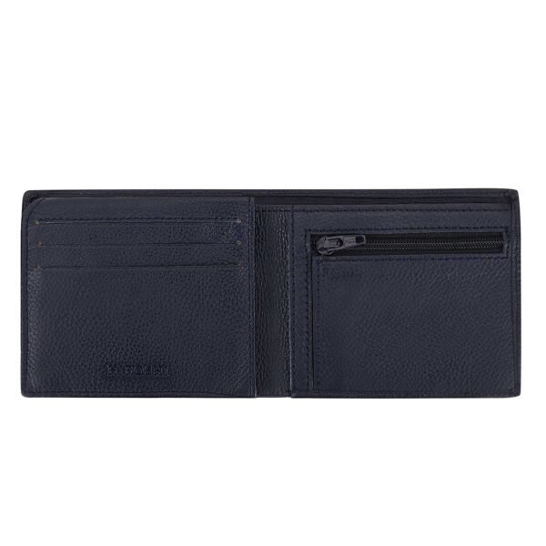 Hiroshi Genuine Leather Ralph Collection Navy Bi Fold Wallet - Image 7