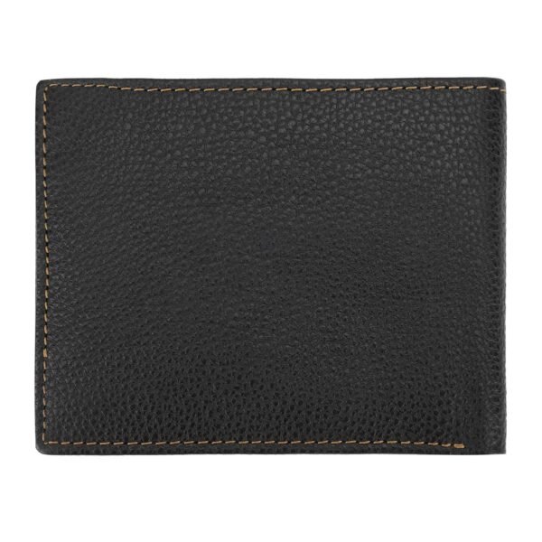 Hiroshi Black Tan Bi Fold Wallet - Image 7