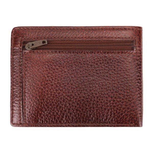 Hiroshi Mumabi Collection Brown Leather Bi Fold Wallet - Image 6