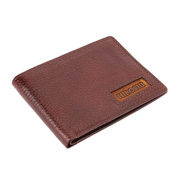 Hiroshi Mumabi Collection Brown Leather Bi Fold Wallet - Image 8