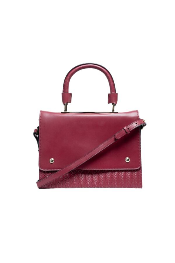 RI2K Canonbury Maroon Genuine Leather Satchel Bag