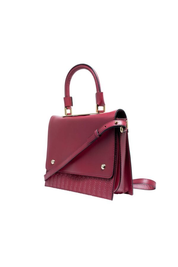 RI2K Canonbury Maroon Genuine Leather Satchel Bag - Image 3