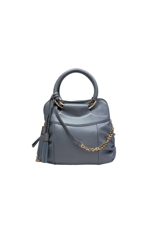 RI2K Ivy Leather Grey Handbag