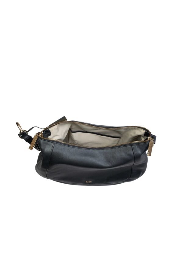 RI2K Women Genuine Leather Black Hobo Bag - Image 4