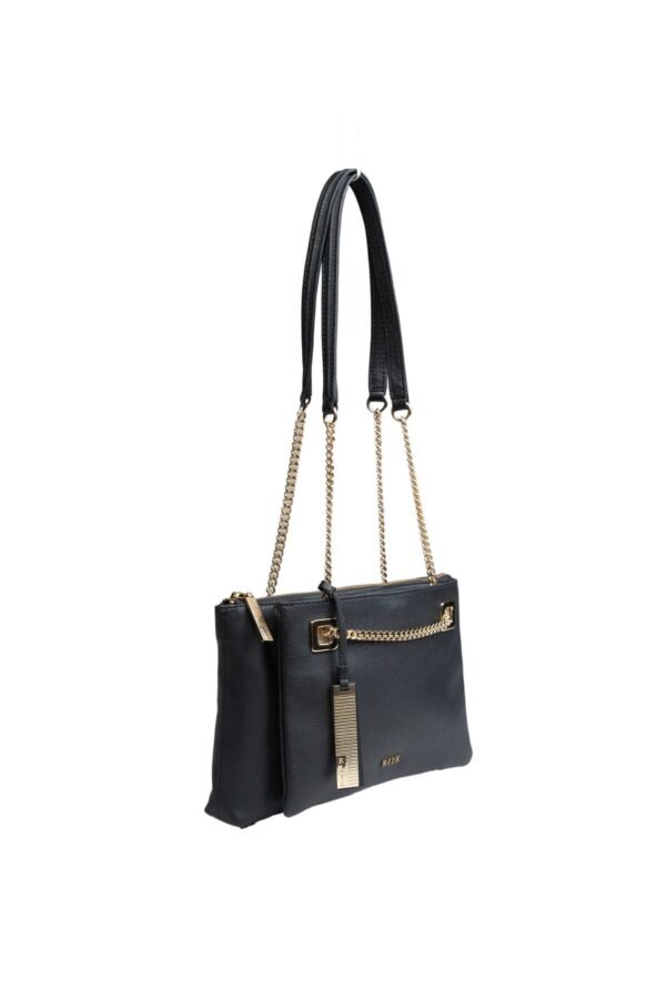 RI2K Women Maya Genuine Leather Black Sling Bag - Image 3