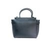 RI2K Conrad Genuine Leather Black Tote Bag with Gunmetal Hardware - Image 2