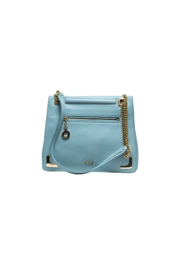 RI2K Madeline Genuine Leather Light Blue Shoulder Bag