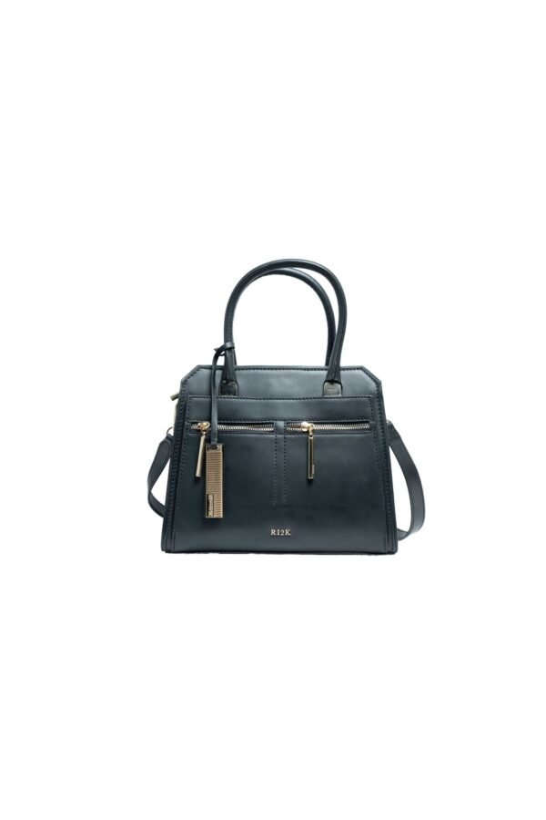 RI2K Eden Genuine Leather Black Sling Bag