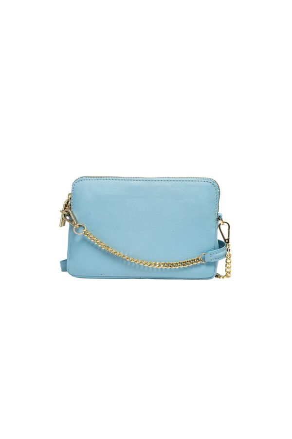 RI2K Soft Genuine Leather Light Blue Sling Bag - Image 2