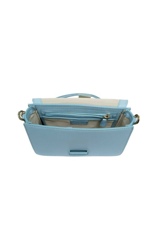 RI2K Maya Genuine Leather Light Blue Across Body Bag - Image 4