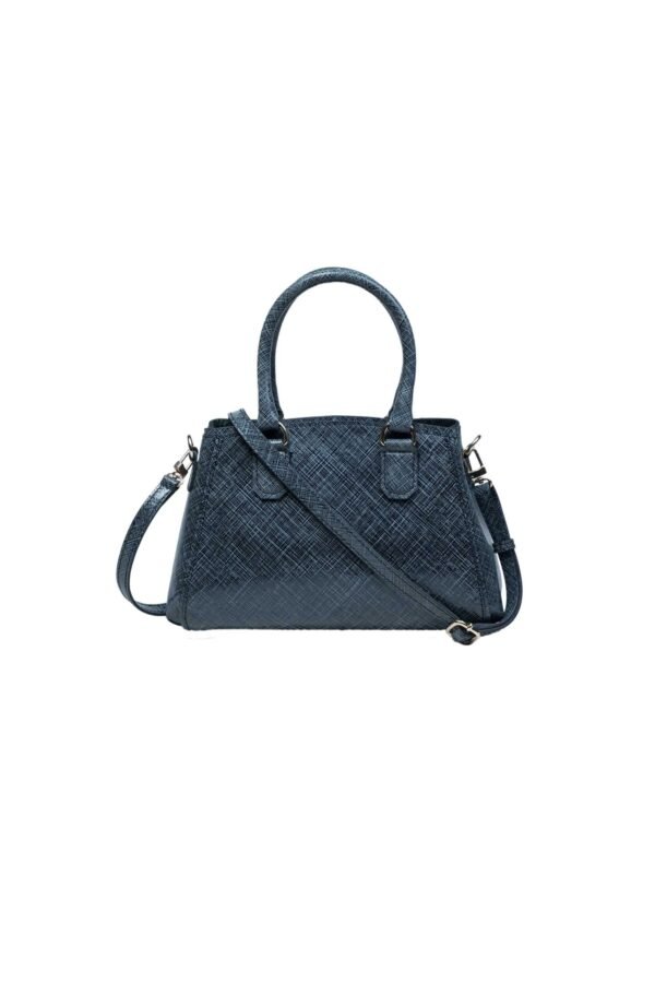 RI2K Genuine Leather Textured Black Acrossbody Bag - Image 2