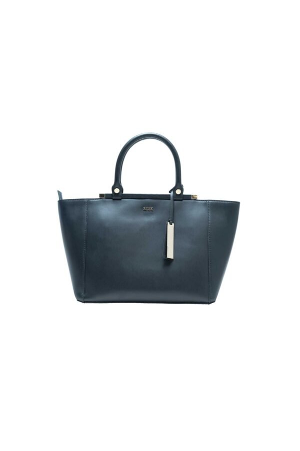 RI2K Maya Black Leather with Vibora Flap Tote Bag - Image 2