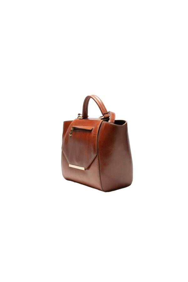 RI2K Calle Brown Leather Shoulder Handbag - Image 3