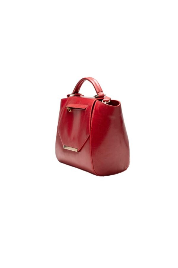 RI2K Calle Red Leather Shoulder Handbag - Image 3