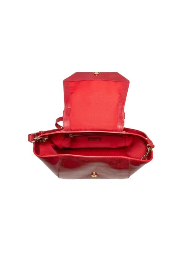 RI2K Calle Red Leather Shoulder Handbag - Image 4