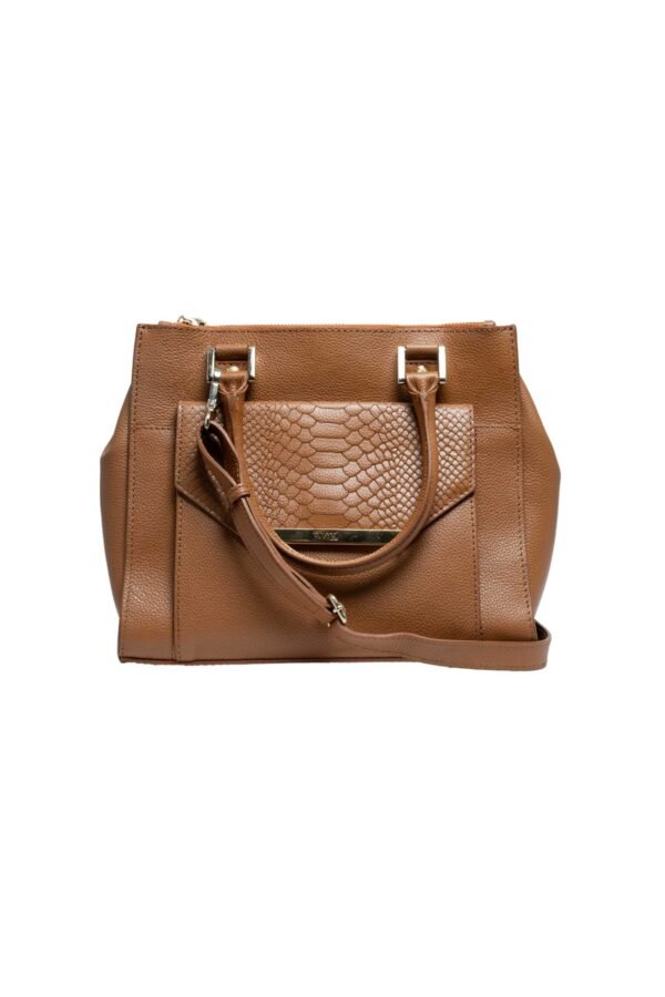 RI2K Genuine Leather Tan Textured Flap Shoulder Bag