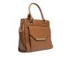 RI2K Genuine Leather Tan Textured Flap Shoulder Bag - Image 3