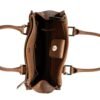 RI2K Genuine Leather Tan Textured Flap Shoulder Bag - Image 4