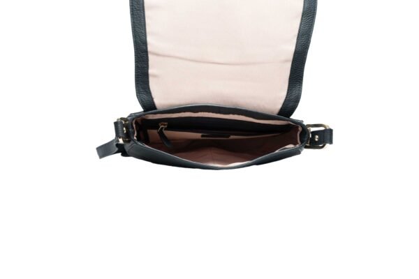 RI2K Edina Black Saddle Acrossbody Bag - Image 4