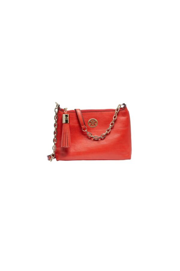 RI2K Genuine Leather Red Acrossbody Bag